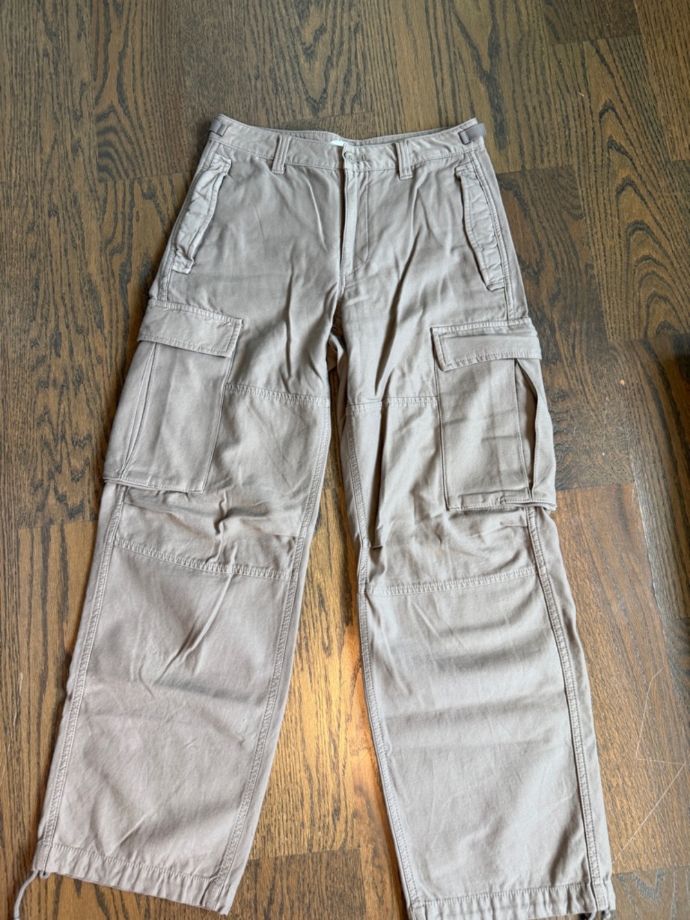TNA Beige/Taupe Cargo Pants with Utility Pockets